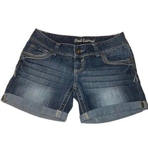 Red Camel Jean/Denim Shorts. Size 5.